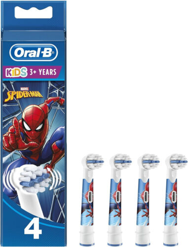 Oral-B Marvel Spider Man Electric Toothbrush Heads Pack of 4 for kids Ages 3+