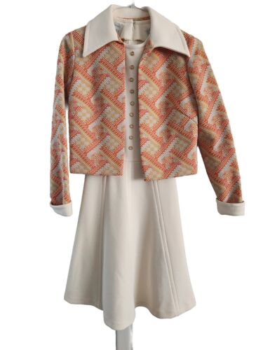 Vintage 1960s Nardis Of Dallas Womens Dress With Blazer Sz S? Sleeveless No Belt