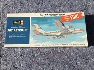 New ListingVINTAGE-Revell American Airlines 707 Astrojet Tri-Jet Transport Model Kit-#H 243