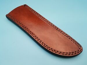 Brown Leather Fixed Blade Knife Sheath for up to a 7