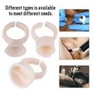 100pcs Silicone Tattoo Pigment Ink Cups Eyelash Glue Ring Cups Permanent Eyebrow