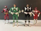 Vintage Mighty Morphin Power Rangers Action Figures Lot Flip Top Samurai Green