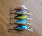 (5) Norman Middle N Crankbaits, Lot of 5 Fishing Lures