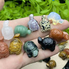 5pcs mixed Natural quartz Crystal tortoise Carved Skull Reiki Healing random