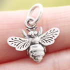 Bumble Bee Pendant Charm In 925 Sterling Silver Insect Bug Animal For Necklace
