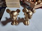 Disney Gold Mickey And Minnie Salt And Pepper Shakers