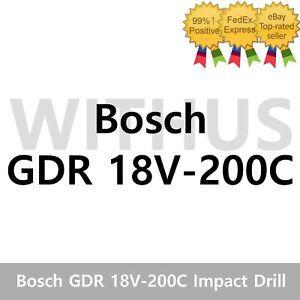 Bosch GDR 18V-200C Impact Drill EC Brushless 200Nm 3,400rpm 126mm - Bare tool