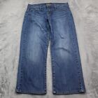 Lucky Brand Jeans Womens 10 30 Blue Mid Rise Easy Rider Crop Casual Denim Pants