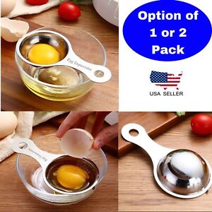 Stainless Steel Egg Yolk White Separator Divider Holder Sieve Kitchen Tool US