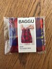 BAGGU Tartan Red Check Baggu Baby Reuseable Bag NWT HTF Rare JAPAN Limited