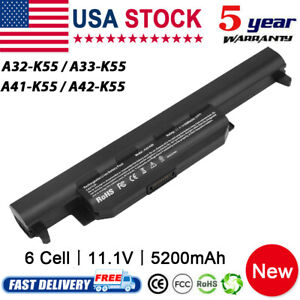 New battery A32-K55 for ASUS U57A X45A X45C X45U X55A X55C X55U A55 / Charger