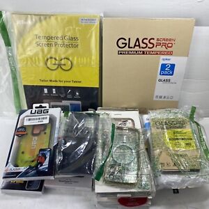 wholesale resale lot #1 12 phone cases 8 tempered glass liquidation pallet Items
