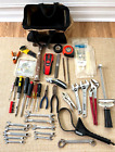 Large Lot 50+ Of Assorted Hand Tools Mixed Brands with Craftsman Tool Bag