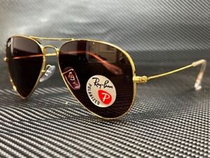 RAY BAN RB3025 9196AF Gold Aviator 58 mm Unisex Polarized Sunglasses