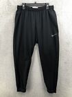 Nike Joggers Jogging Pants Sweatpants Dri-Fit Men's Size Large Black 8580