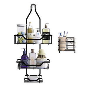 New ListingOver the Shower Head Shower Organizer Hanging Bathroom Storage Rack with 12