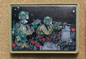 DEADLY ATTACK Ukrainian Morale Patch ARMY MILITARY Tactical PVC operator death