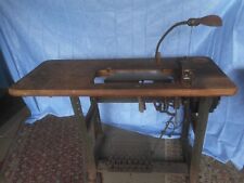 Vintage Singer 31-15 Industrial Sewing Machine Electric Motor and Table