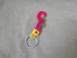 Vintage Pink Transparent Snap Hook Keychain
