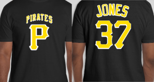 New ListingJared Jones Pirates jersey style Fan T-shirt