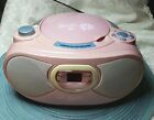 Vintage Barbie AM/FM Radio CD Player Boombox Pink Grey 2002 - Fully Tested Rare