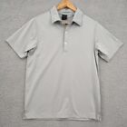 Dunning Shirt Mens Small Gray Golf Polo Slim Fit Short Sleeve Coolmax Athletic