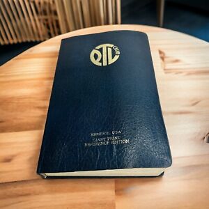 1972 PTL Club Reference Edition Giant Print Bible Jim Bakker King James Version