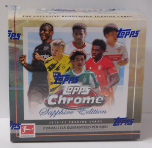 2020-2021 Topps Bundesliga Chrome Sapphire Hobby Box - New / Sealed