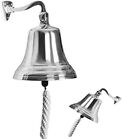 Nautical Large Ship Bell 4inch Chrome Finish Wall Mountable Bell for Pubs & Home