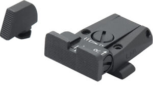 Fully Adjustable Black Target Serrated Sight Set for Glock 17-43