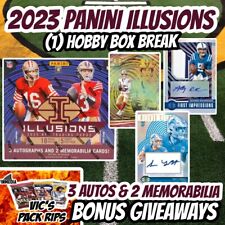 NEW YORK JETS~Team Break~2023 Panini Illusions Hobby Box | 5 Autos/Relics