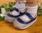 **SALE** NAVY BLUE Mary Jane SNEAKERS DOLL TENNIS SHOES fits 23