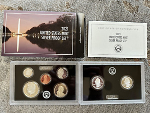 2021-S US Mint SILVER Proof Set w/OGP & COA - 7 coin set
