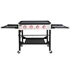Royal Gourmet 36-Inch Gas Griddle 4-Burner Flat Top Propane Grill Outdoor BBQ