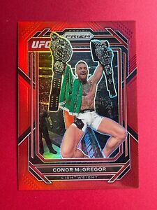 2023 Panini UFC Prizm Red Conor McGregor MMA Card 33/199 /E241