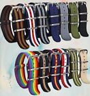 20mm 22mm New Military Nylon Watch Band Canvas Strap Watchband Three Ring Buckle