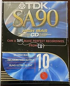 New ListingTDK SA90 High Bias Cassette Tapes, 10-pack. New