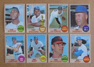 1968 TOPPS BASEBALL CARD SINGLES #1-285 COMPLETE YOUR SET U- PICK NEW LISTING