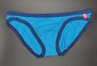 AussieBum Men's TeeBall Brief Underwear Size S M L XL  Blue w/Navy Waistband New
