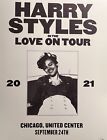 Harry Styles -Love On Tour Official Poster 2021 United Center Chicago 9-24-21