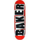 Baker Skateboard Deck Brand Logo Red/Black 7.88' BRAND NEW IN SHRINK