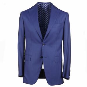 Zilli Blue Stripe Lightweight Superfine Wool-Silk Suit 36R (Eu 46) NWT