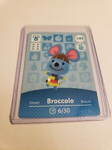 Broccolo # 149 Animal Crossing Amiibo Card Horizons Series 2 MINT NEVER SCANNED!