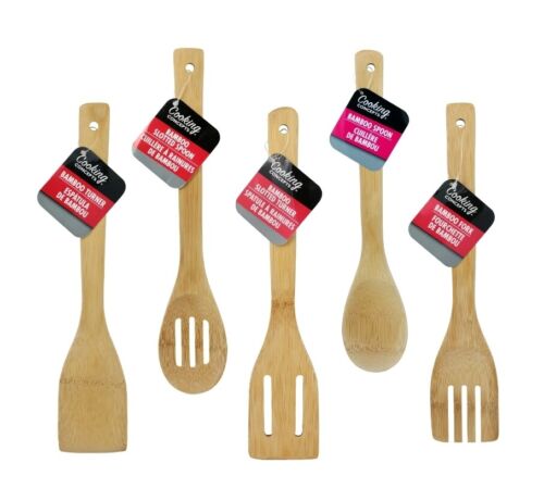 Cooking Concepts Assorted Bamboo Kitchen Utensils