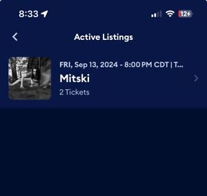 New Listing2x Mitski Tickets September 13, 2024 Grand Prairie, Texas