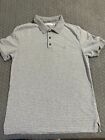 Calvin Klein Gray Shirt Short Sleeves with Neck for Men S-sized