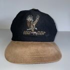 Eagle Claw Fishing Embroidered Vintage Graphic Hat Strapback Cap Black Beige