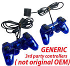 2x Controller For Sony PS2 Wired Vibration Game Joystick Joypad