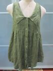 Maurie and Eve Sleeveless Textured Snap Front Tunic Size 1