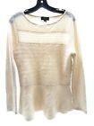 Women's CHARTER CLUB Ivory Cashmere Sweater M